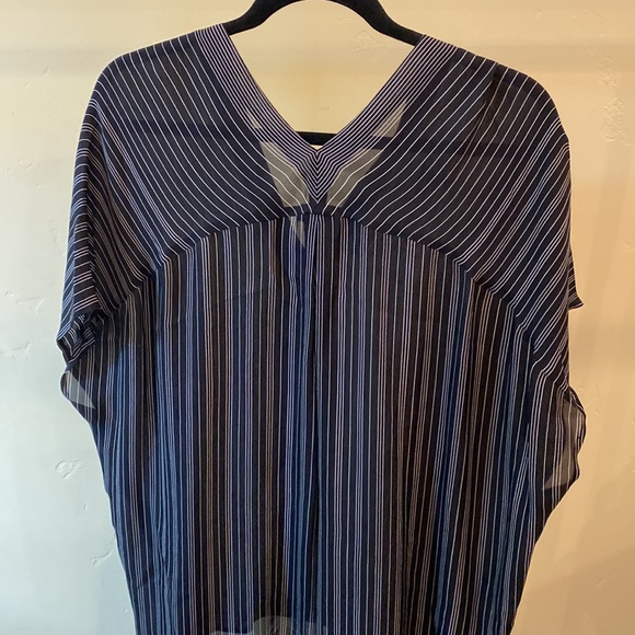 NWT Vince black and white stripe tunic, size L. - Picture 6 of 7